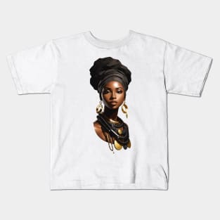 Afrocentric Woman Kids T-Shirt